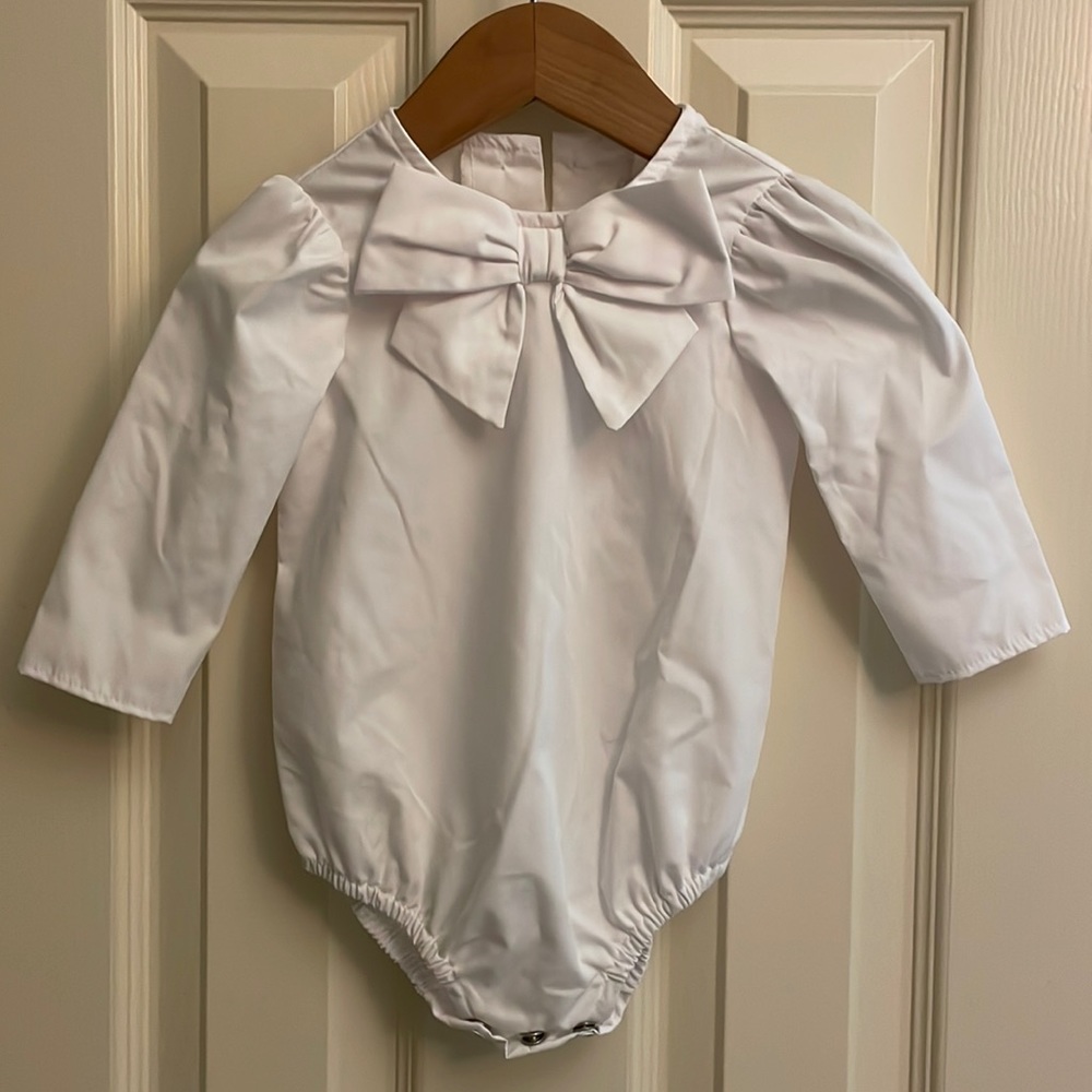 TBBC Beatrice bow blouse and onesie